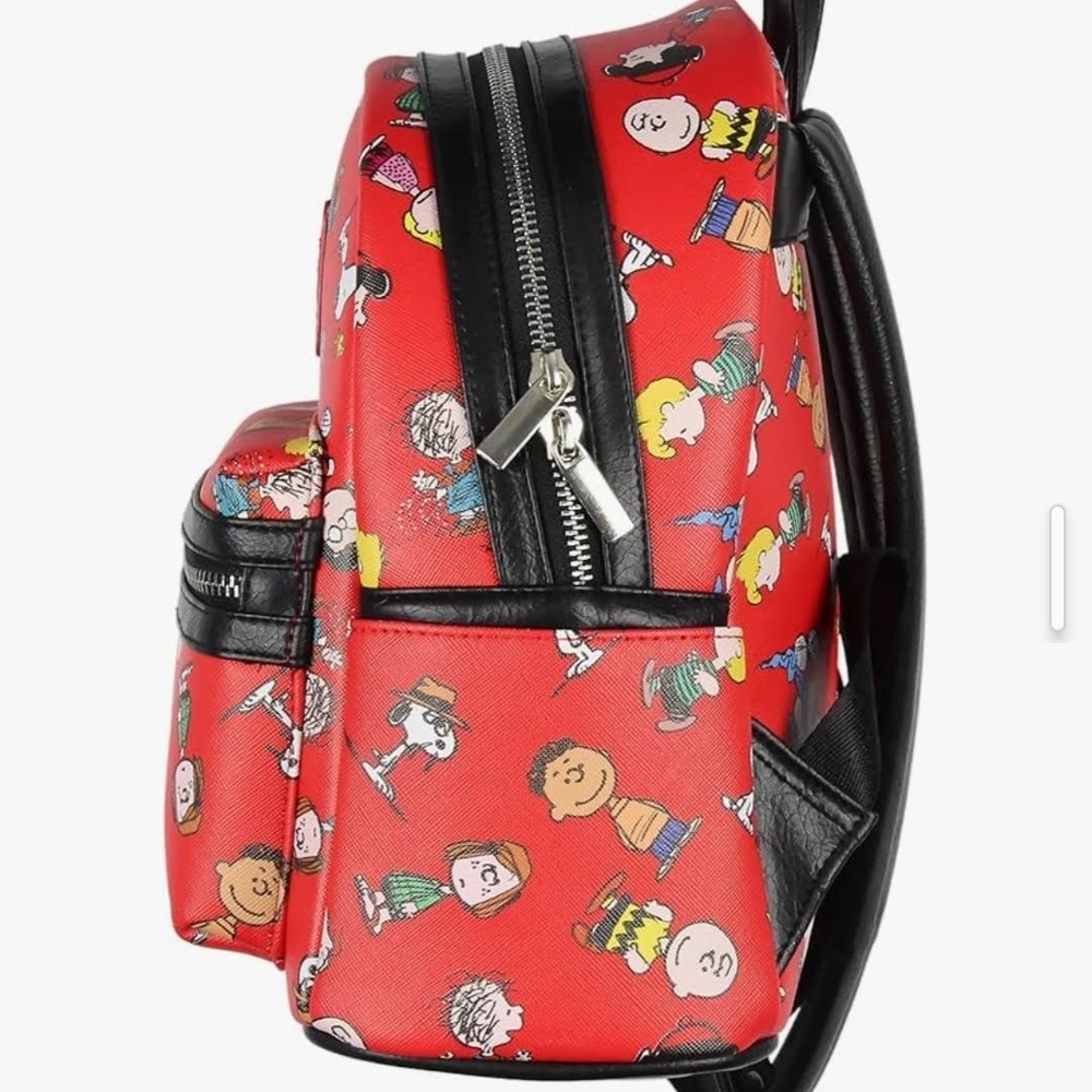 Peanuts Red Mini Backpack- NWOT - Picture 4 of 7